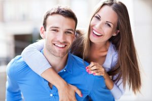 portrait of a smiling couple