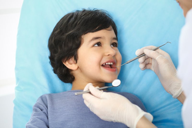 A young boy seeing a dentist in Copperas Cove